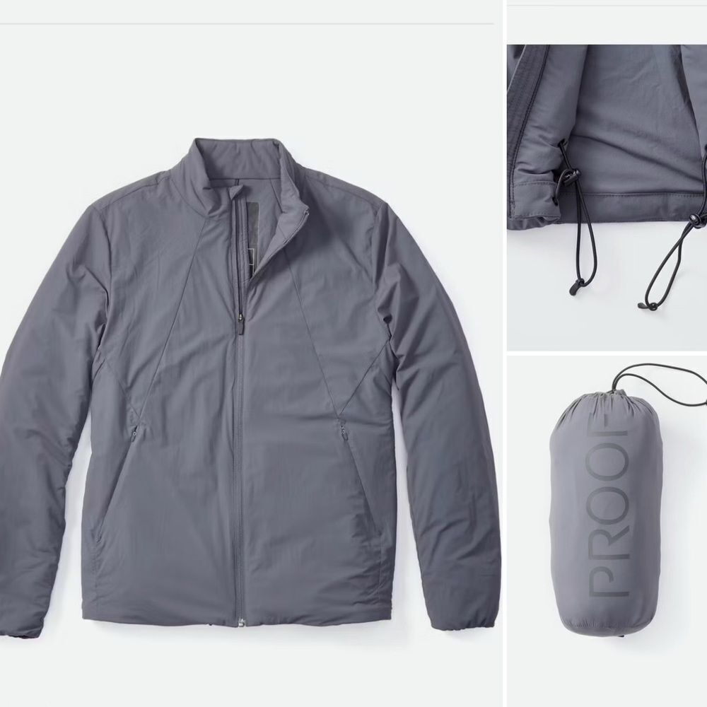 PROOF Nova Series Grey Midweight Insulated Jacket-S